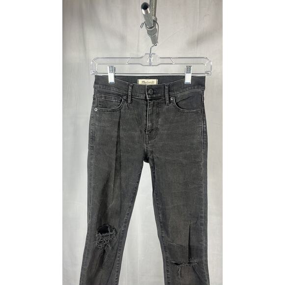 Madewell 9" High Riser Skinny Skinny in Black Sea. - Picture 4 of 13